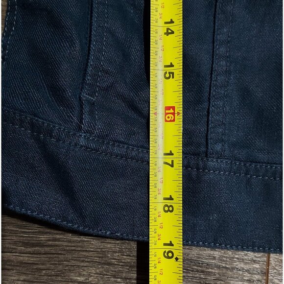 J Jill Linen Vest  Classic Short American Style Women XS Shank  Buttons - Picture 5 of 7